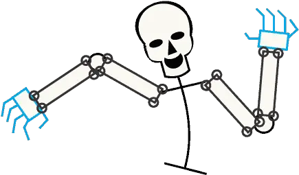 How To Draw A Skeleton Easy Drawing Guides Skelet Tekenen In Stappen Png Skeleton Arm Png