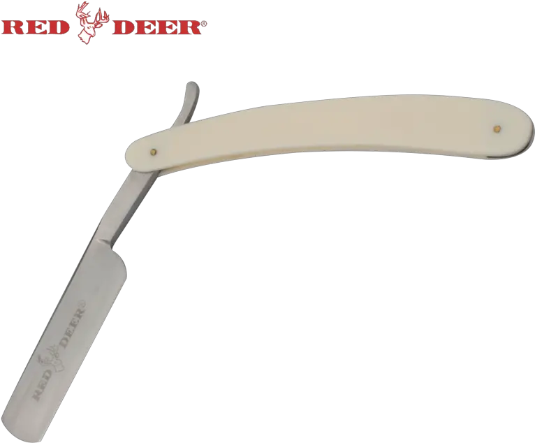 Details About Off White Handle Red Deer Shaving Barber Vintage Straight Razor Hand Tool Png Straight Razor Png