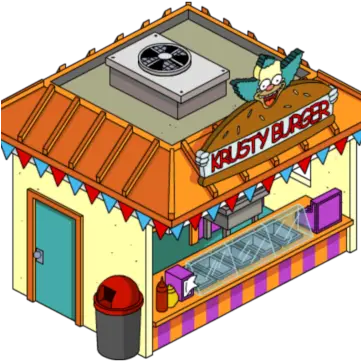 Krustyland Burger Krusty Burges Los Simpson Png Cartoon Burger Png