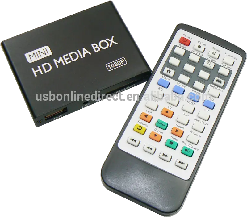 Voxlink Mini Full Hd 1080p Sd Card Usb Media Player For Tv Electronics Png Sd Card Png