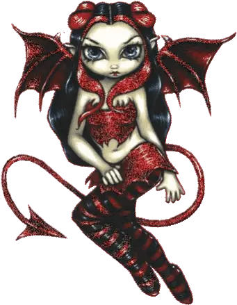 Demon Woman Stickers For Android Ios Transparent Evil Demon Monsters Png Demon Transparent