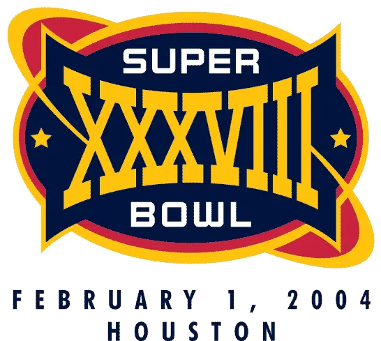 Super Bowl Primary Logo Super Bowl Xxxviii Logo Png Super Junior Logos