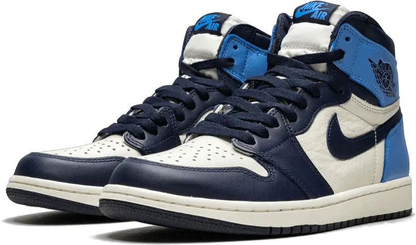 Air Jordan 1 Retro High Ogobsidian Unc 2019 555088140 Air Jordan Shoes Retro Png Jordans Png