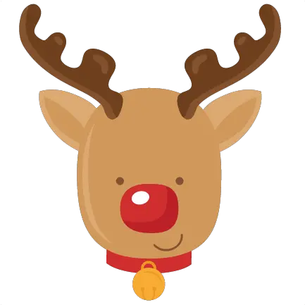 Svg Scrapbook Cut File Cute Clipart Cute Reindeer Head Svg Png Reindeer Clipart Png