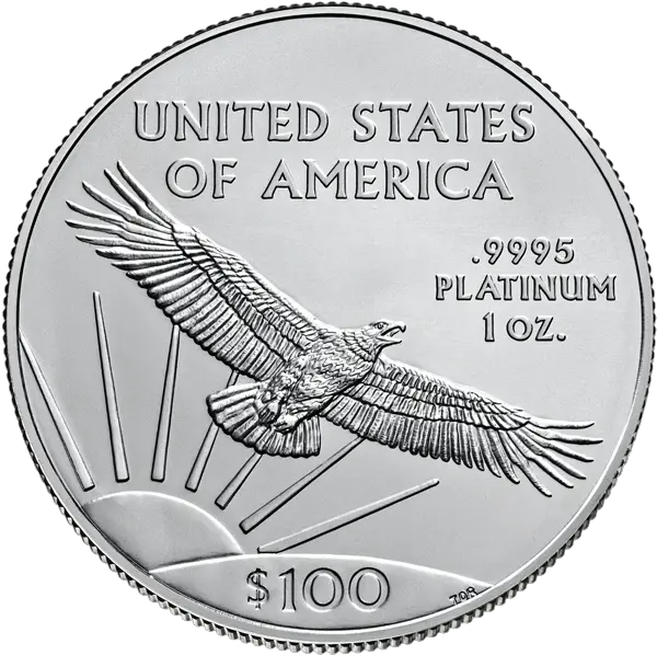 Platinum Coin American Eagle From Us Mint Dillon Gage American Platinum Eagle Png American Eagle Png
