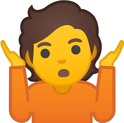 Person Shrugging Emoji Don T Know Icon Png Shrug Emoji Transparent