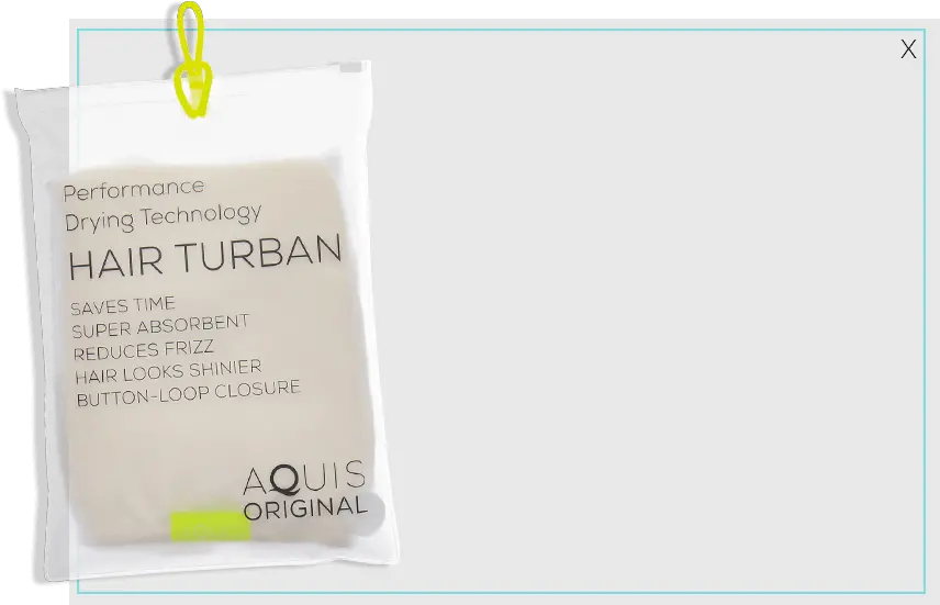 Download Hd Aquis Hair Turban Aquis Lisse Luxe Hair Turban Screenshot Png Turban Png