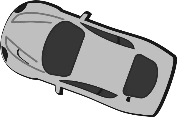 Gray Car Top View 160 Clip Art At Clkercom Vector Car Clipart Black And White Top Png Car Top View Png