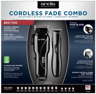 Barber Clippers Styling Tools Mybeautymartcom Andis Cordless Fade Combo Png Barber Clippers Png