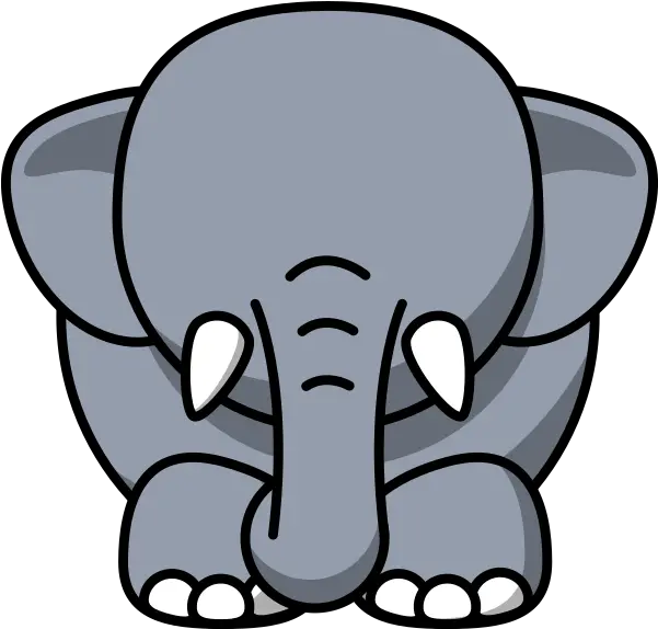 Elelephant With No Eyes Clip Art Vector Clip Clipart Elephant Png Elephant Clipart Transparent