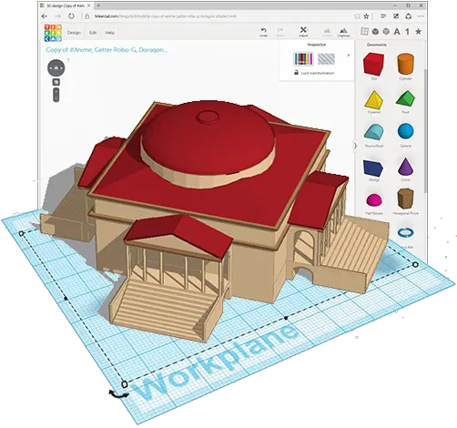 The Easiest 3d Design Mod Around Tinkercad Inspector Window In Tinkercad Png Minecraft Forge Logo