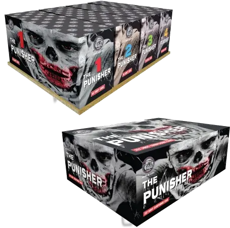 British Bulldog The Punisher 227 Shot Punisher Firework From Chestnut Trading Png The Punisher Png