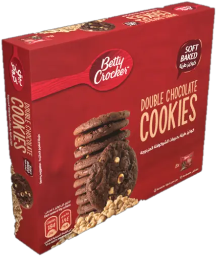 Betty Crocker Double Choclate Chip Cookies 8 X 40 G Sandwich Cookie Png Betty Crocker Logo