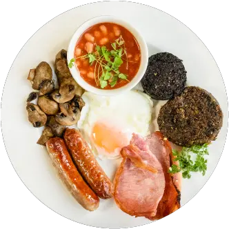 Traditional Irish Breakfast Fasolada Png Breakfast Transparent