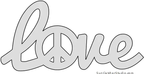 Love Peace Pattern Template Stencil Printable Word Art Peace Sign Stencil Printable Png Love Word Png