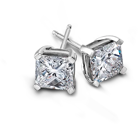 My Girl Diamond Earrings Set In Paltinum Shimansky Gold Diamond Stud Earrings For Girls Png Diamond Earring Png