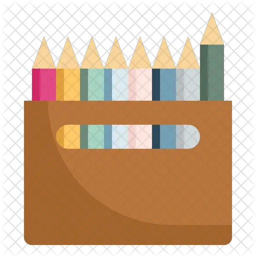 Colored Pencils Icon Graphic Design Png Colored Pencils Png