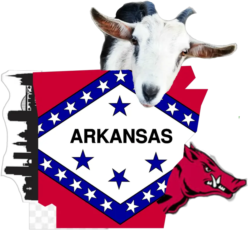 Rent Arkansas Flag Clipart Png Goat Transparent