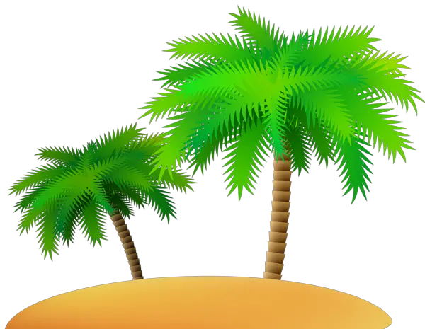 Palm Tree Island Png