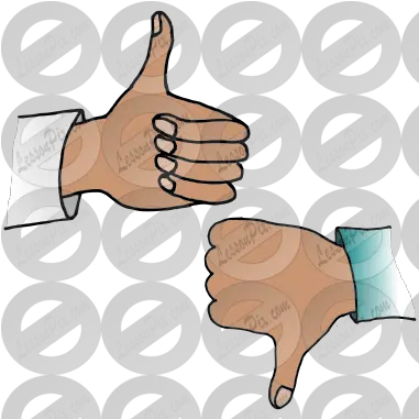 Lessonpix Mobile Thumb Signal Png Thumbs Down Png