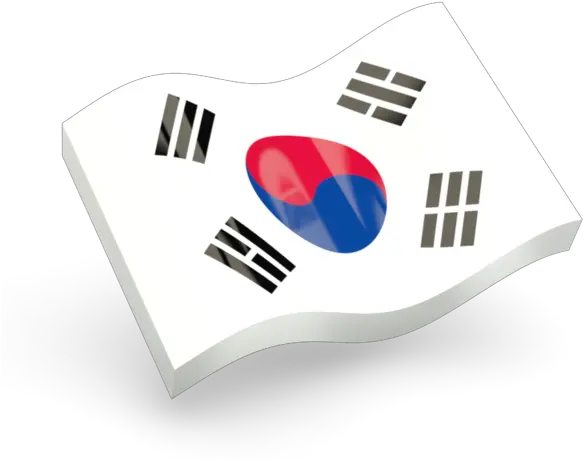 Glossy Wave Icon South Korea Flag Png South Korea Png