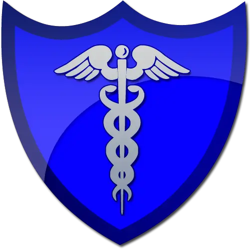 Caduceus Symbol Blue Shield Clipart Black Registered Nurse Logo Png Shield Clipart Png