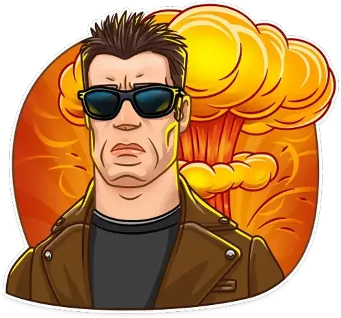 Terminator Whatsapp Stickers Stickers Cloud Sticker Terminator Png Terminator Transparent