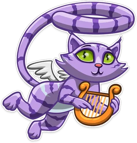 Cheshire Cat Telegram Sticker English Pusheen Png Cheshire Cat Icon