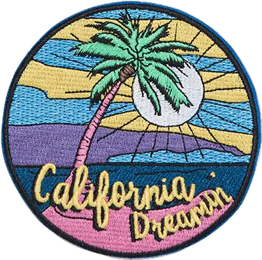 California Dreamin Sticker Patch California Dreamin Patch Png California Png