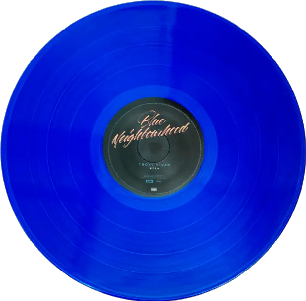 Download Blue Vinyl Record Png Troye Sivan Blue Circle Vinyl Record Png