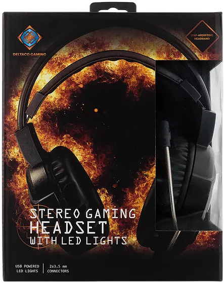 Gaming Headset With Orange Led Logo Deltacogaming Headphones Png Headphone Logo