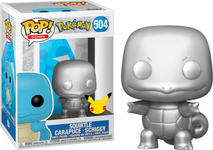 Pokemon U2013 Tagged Televisionu2013 Big Apple Collectibles Metallic Squirtle Funko Pop Png Squirtle Stock Icon