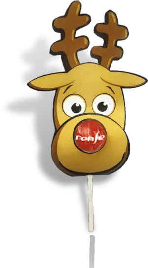 Rudolph Lollipop Customized Advertising And Promotional Happy Png Rudolph Nose Png