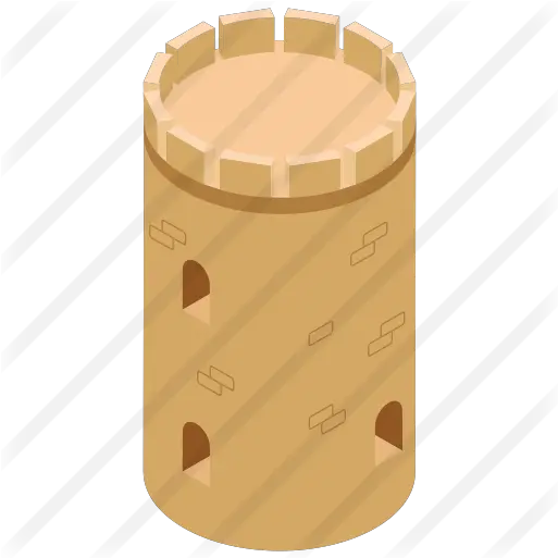 Castle Tower Free Buildings Icons Cylinder Png Castle Tower Png