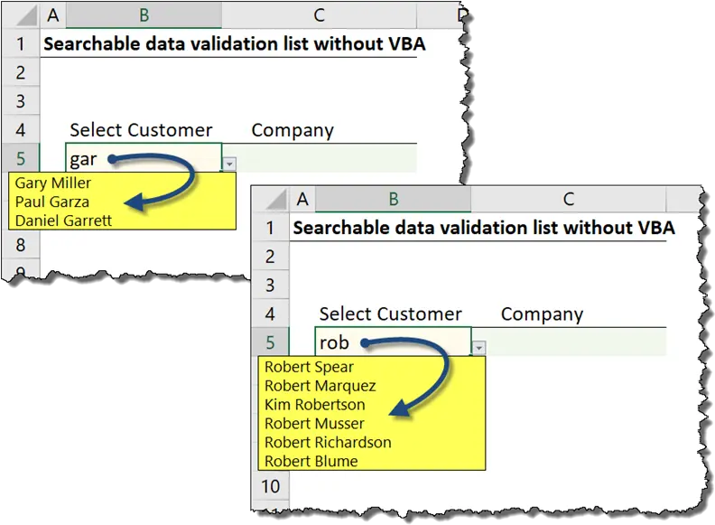 Searchable Drop Down List In Excel Very Easy With Dynamic Png Select Box Icon