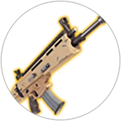 Legendary Scar Roblox Fortnite Gun Transparent Png Fortnite Scar Png