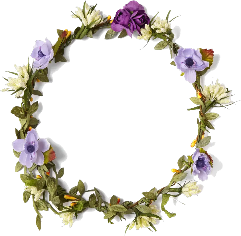 Purple Transparent Flower Crown For Kids Flower Crown With Kalo Mina Greek May Png Flower Crown Transparent Background