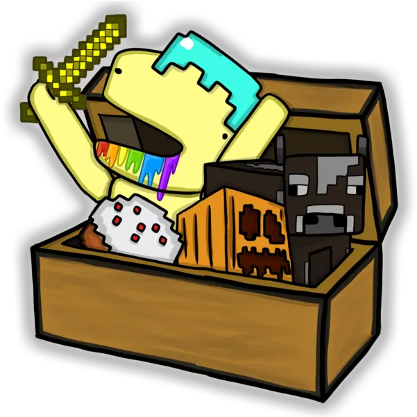Minecraft Transparent Png Image Messy Minecraft Chest Png