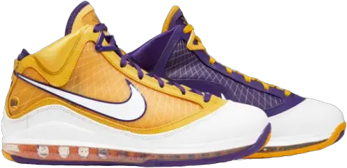 Now Available Nike Lebron 7 Qs Lakers U2014 Sneaker Shouts Png Transparent