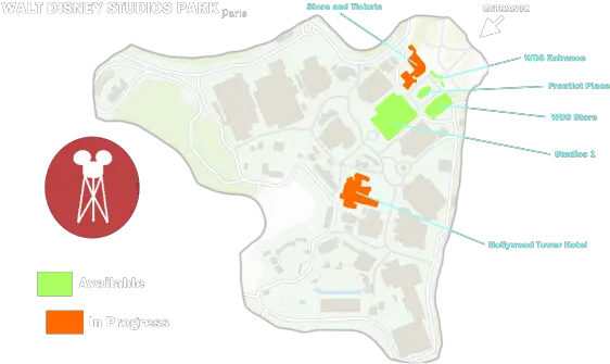 Wds Walt Disney Studios Park Entrance Skymods Map Png Walt Disney Studios Logo