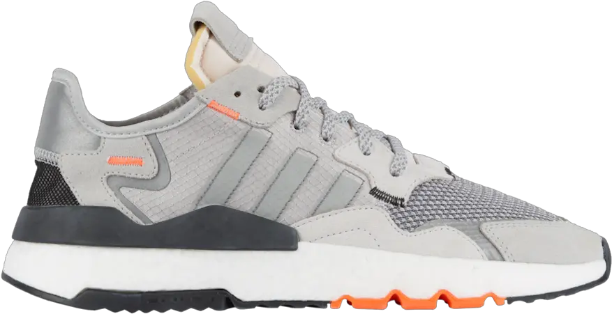 Download Adidas Nite Jogger Grey White Orange Db3361 Release Adidas Nite Jogger Png Addidas Logo Png