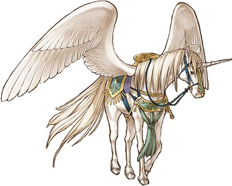 Pegasus Png Free Download Arts Fire Emblem Radiant Dawn Sigrun Pegasus Png