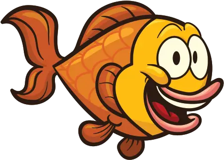 Printed Vinyl Cartoon Happy Fish Happy Fish Cartoon Png Cartoon Fish Png