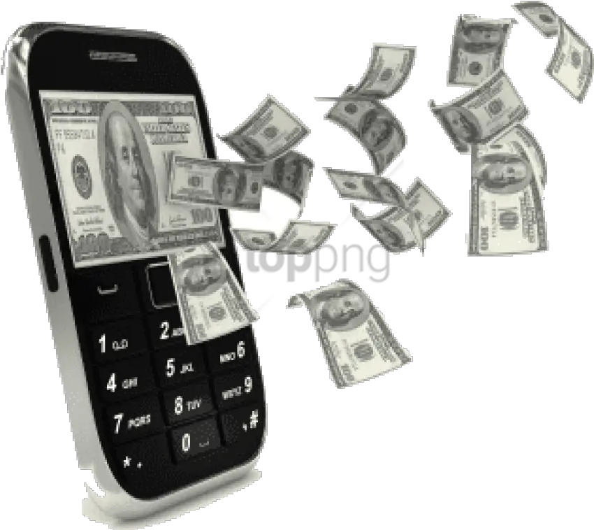 Download Free Png Money Coming Out Of Phone Image With Mobile Money Phone Png Cash Transparent