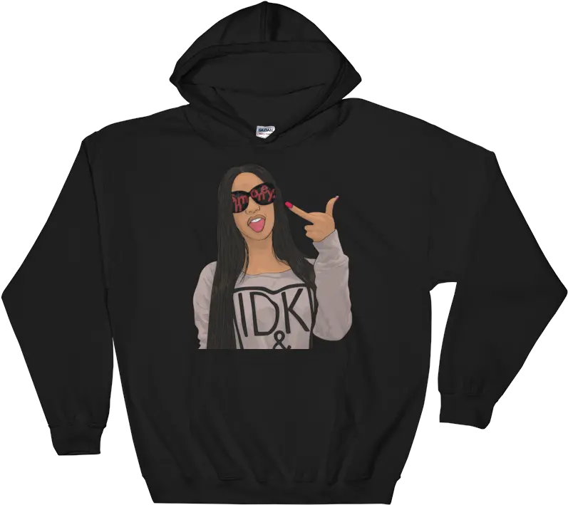 Cardi B Shmoney Unisex Hoodie Hoodies Cool T Meme Black Hoodie Png Cardi B Transparent