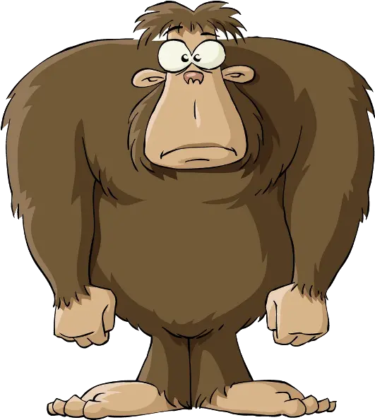 Brown Gorillau0027s Monkey Images Betty Met A Yeti Png Gorilla Cartoon Png