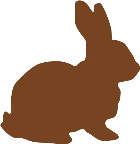 Clipart Easter Chocolate Transparent Rabbit Silhouette Png Chocolate Bunny Png