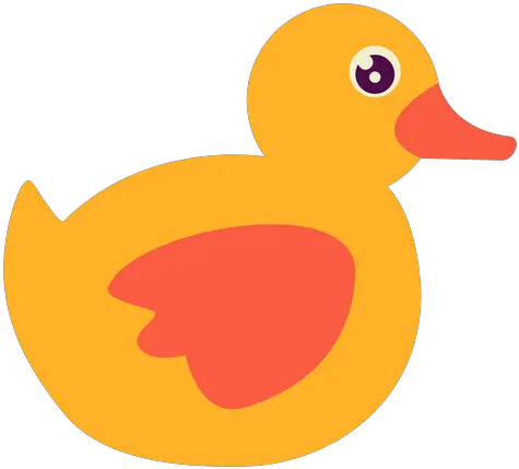 Flat Rubber Ducky Patinho De Borracha Png Rubber Duck Png