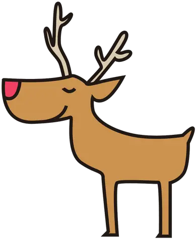 Transparent Png Svg Vector File Cartoon Reindeer Transparent Background Reindeer Transparent