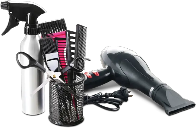 Download Hd Hair Stylist Tools Png Jpg Transparent Library Hair Cutting Tools Png Salon Png